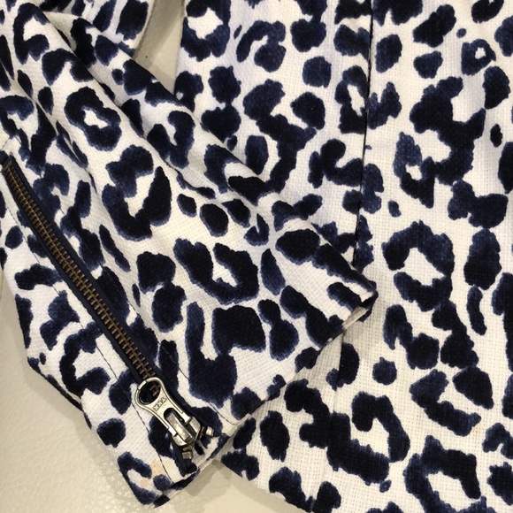 J. Crew leopard print zip front jacket - Picture 4 of 8